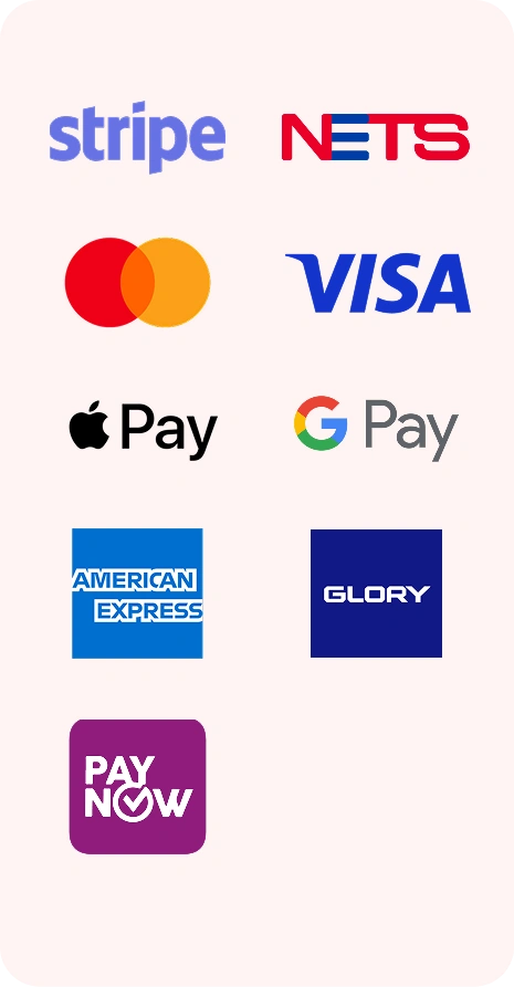 Supported payment methods - PayNow NETS GrabPay Stripe for POS system Singapore
